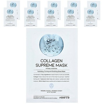 OOTD, Collagen Supreme Beauty Mask, 10 Sheets, 0.88 oz (25 g) Each