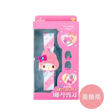 韓國文具連線 - 卡通人物美樂蒂造型電子手錶-粉X白