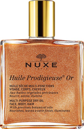 Nuxe Huile Prodigieuse Or Multi-Purpose Golden Dry Oil - Face, Body and Hair 50ml Splash