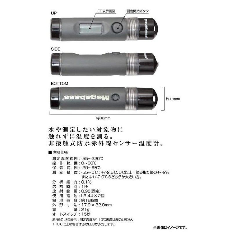 メガバス　サーモビジョン　非接触式