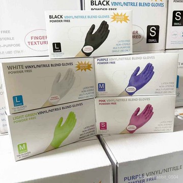 💯台灣出貨💯萬力塑膠一次性丁腈手套100入 混閤手套 加厚食品級複閤丁腈防護手套
乳膠手套 黑色手套 塑膠手套 手套