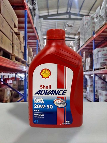 【4%點數】『油工廠』Shell Advance AX3 20W50 礦物 機油 0.8L MA2 通勤 代步 外送【樂天APP下單限定】