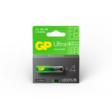 GP 3號超特強鹼性電池4入Ultra Plus(卡裝)