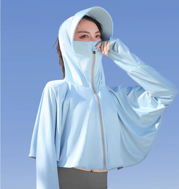 冰絲防曬衣女 夏季防紫外線長袖超薄款 罩衫外套騎車防曬服【不二雜貨】