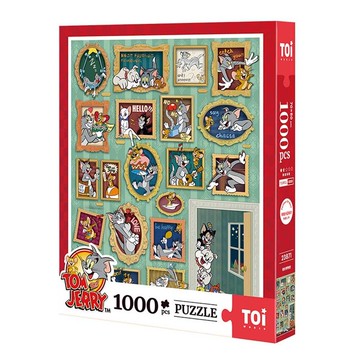 TOi圖益 湯姆與傑利拼圖 奇妙博物館 拼圖1000片正版授權收藏擺飾