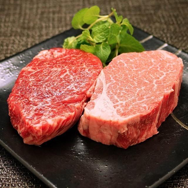 米沢牛 ステーキ ヒレ 100g ＆ ランプ 100g 各8枚 1,600g 8〜16人前 食べ比べ 米沢牛 ギフト 牛肉 A5 A4 肉 和牛 国産 希少部位 モモ お取り寄せ 引越し祝い