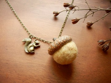 *coucoubird*胖胖橡果項鍊(超限定!!!)