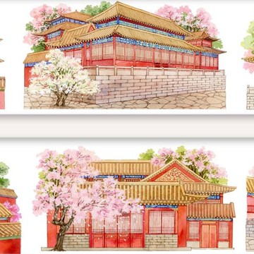 阿房宮 和紙/PET 膠帶 5米卷