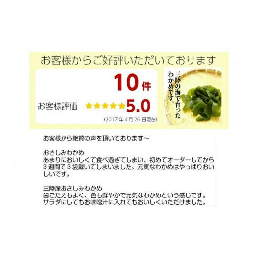 ふるさと納税 宮城県 気仙沼市 わかめ 三陸産おさしみわかめ 80g×2個 [石渡商店 宮城県 気仙沼市 20562348] ワカメ 塩蔵 肉厚 海藻 国産 三陸