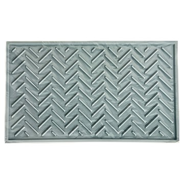 ade.l AL 人字紋矽膠餐具瀝水墊 Plus 天藍色  358 x 218 x 6mm  1個