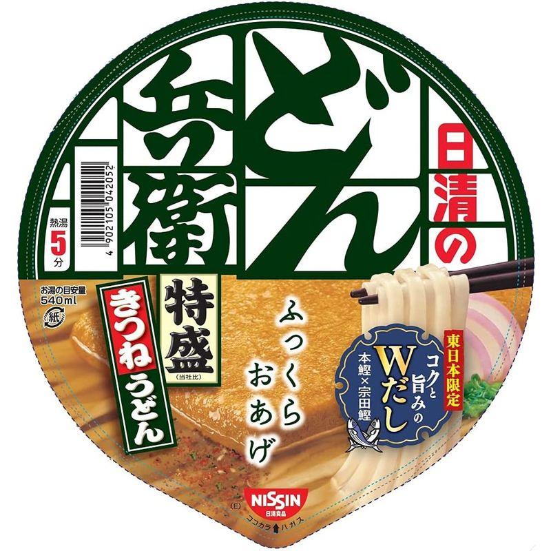 日清食品 どん兵衛 特盛きつねうどん 東 131g×12個