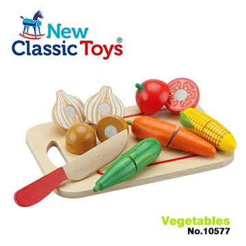 《荷蘭 New Classic Toys》木製廚具  蔬食切切樂 (8件組) 東喬精品百貨