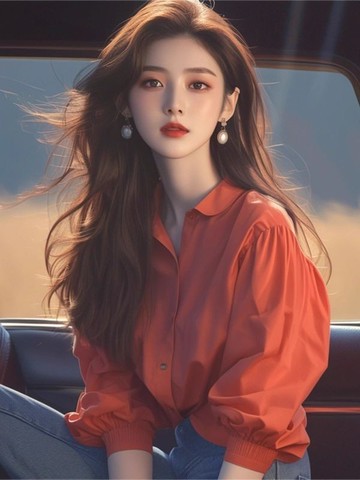 夏季女裝 韓版 顯瘦穿搭 韓系 獨特別緻小衫 高級感 上衣 洋氣減 齡絕美紅色泡泡袖襯衫