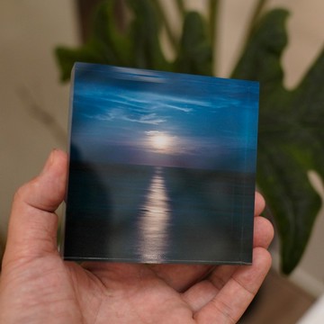 【療癒海景 SeeSea / 銀色歲月】-水晶相片/水晶玻璃/七夕
