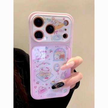塗鴉蛋糕kt貓適用iPhone17蘋果16promax手機殼15全包14新款13女12