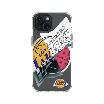 iPhone 15 Clear 透明 - NBA - 拼接系列-洛杉磯湖人 L.A. Lakers - Style Mix