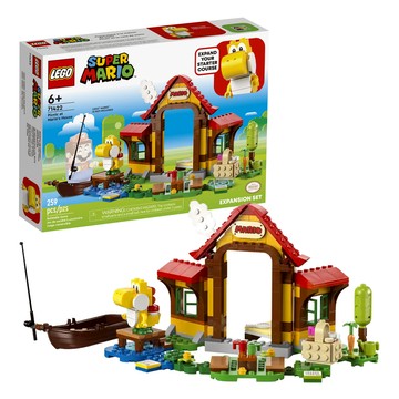 LEGO 樂高 瑪利歐之家野餐趣 Set 搭配森林場景 含經典電動角色 共259個積木  多色  1盒