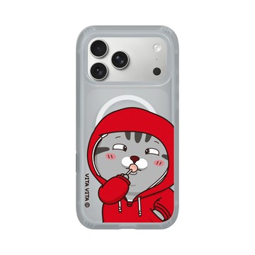 iPhone 17 Pro Max AirX 流變灰 - VITA VITA．塔仔是隻貓 - 吃到鬥雞眼款