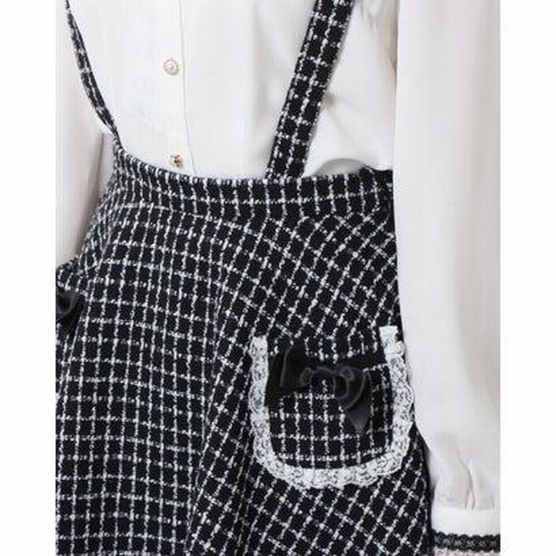 シークレットハニー Secret Honey ツイードリボンポケットフレア