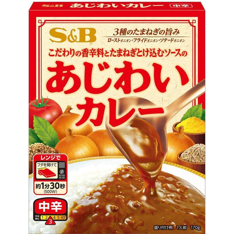 SB(エスビー) エスビー食品 あじわいカレー 中辛 170g ×6個