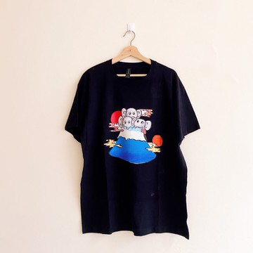 【Charlotte Lin 林曉柔】純棉T恤・富士山款・黑款