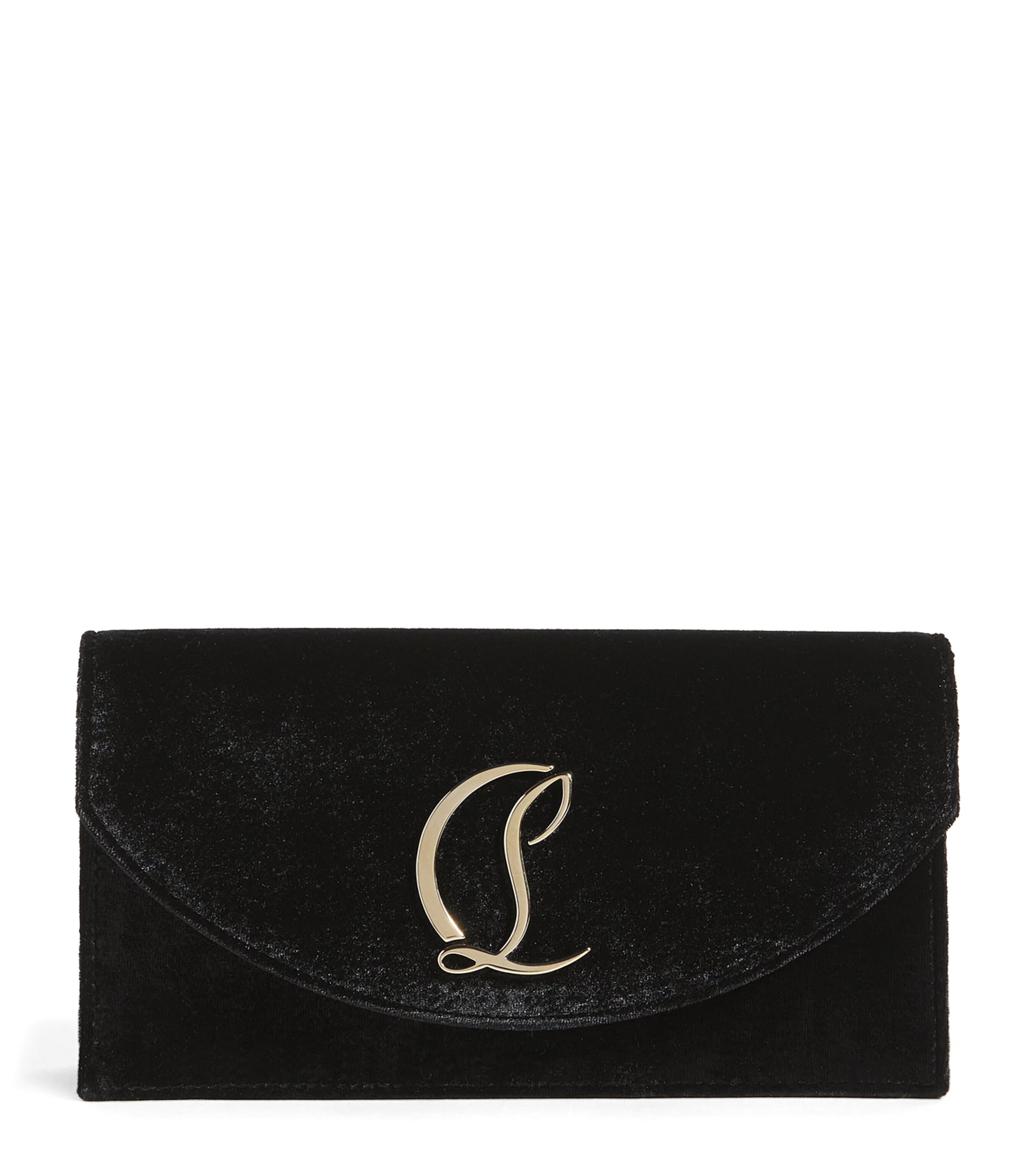 Christian Louboutin Loubi54 Velvet Clutch Bag