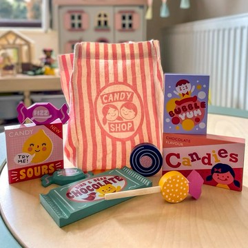 【美國 Mentari】繽紛糖果袋(木製玩具/角色扮演/扮家家酒)