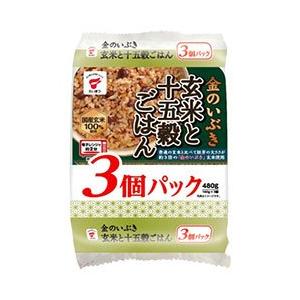 たいまつ食品 金のいぶき 玄米と十五穀ごはん 3個パック (160g×3個)×8袋入