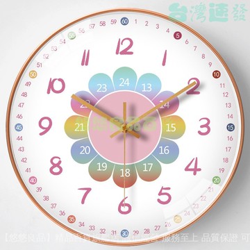 ✅店家嚴選 ⑦天鑒賞✅【8英寸20cm】鍾錶掛鍾客廳傢用卡通創意早敎時鍾掛墻靜音石英鍾