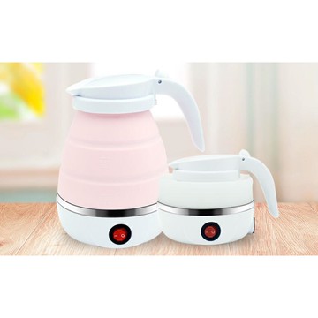 110V220V伏歐美規電熱水壺開水壺便攜迷你折疊燒水壺出口北美加日