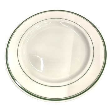 Tuxton 進口磁圓盤 TGB-021 綠邊  白色  12  1個