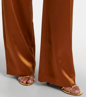 Galvan Sister Moon satin wide-leg pants