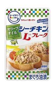 はごろも シーチキン SMILE オリーブオイル Lフレーク パウチ 60G (0498)×6個