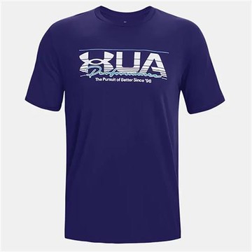 Under Armour UA 男裝 短袖上衣 棉質 藍【運動世界】1376845-468