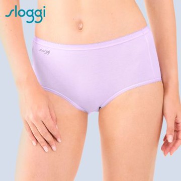 sloggi-COMFORT CARE經典舒適系列高腰小褲 晨霧紫