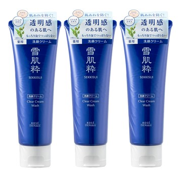 KOSE 高絲 雪肌粋淨白潔淨洗面乳120g 3入組