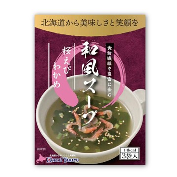 北海大和【和風櫻花蝦裙帶芽湯】