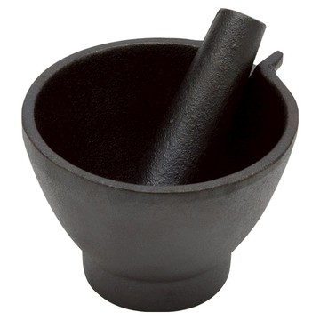 FOX RUN 鑄鐵磨搗組 S  搗缽10.7 x 10 x 7cm + 杵棒直徑4 x 10.2cm  1套