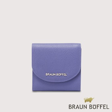 【BRAUN BUFFEL 德國小金牛】台灣總代理 佩塔斯 3卡兩折短夾-幽夜藍/BF864-401-FD
