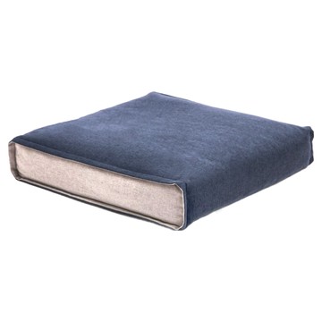 HOLA 和樂家居 PALETTE 單接縫立體裁剪厚坐墊  50 x 50 x 10cm  藍染灰