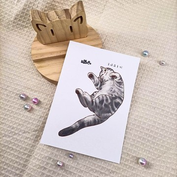 ME183-112_我紙在乎你百喵萌明信片_postcard