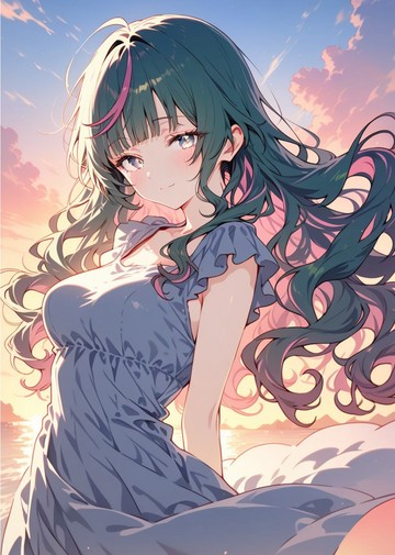 ねこのこ 2026 Summer Collection 陽和貼紙 夕陽餘暉的微笑
