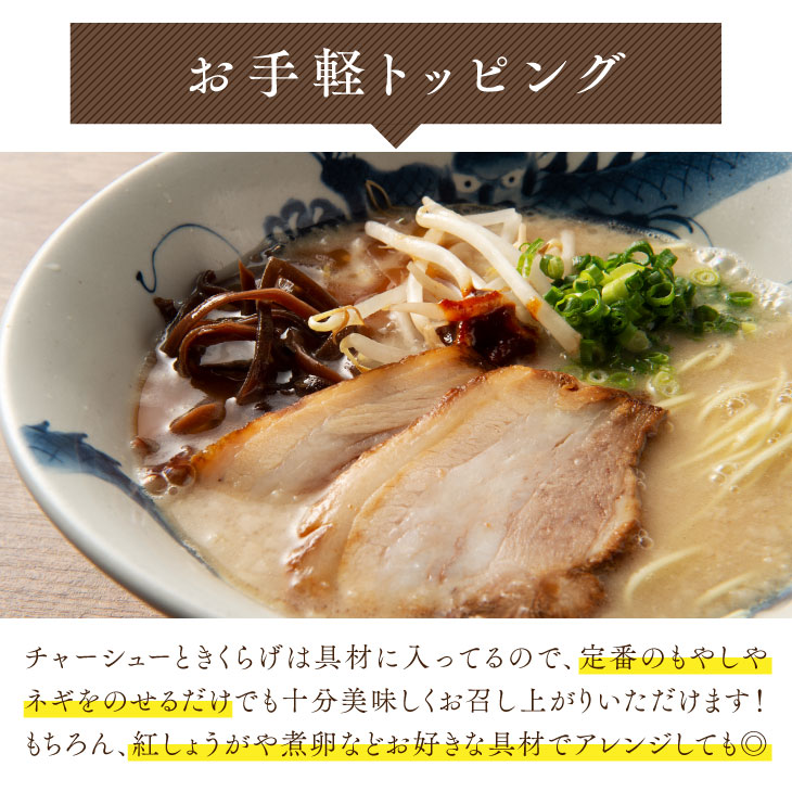 「龍の家 豪華詰め合わせセット」 生ストレートスープ （生ラーメン・替え玉・チャーシュー・餃子） 福岡 久留米 とんこつ 冷凍