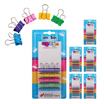 WHASHIN 特小號長尾夾  20入  特小  6個