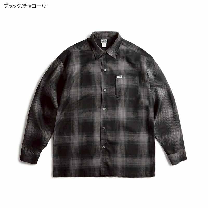 キャルトップ CALTOP #2000LS オンブレ チェック 長袖 フランネル  