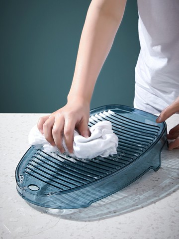 搓衣板家用洗衣服襪子神器宿舍新款迷你搓板懶人洗內衣加厚塑料板