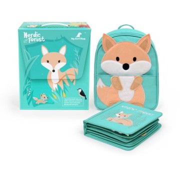 My First Book蒙特梭利啟蒙布書-動物冊 北歐森林 寶寶思維啟蒙 0-3歲感官益智玩具 寶寶自理 幼兒玩具