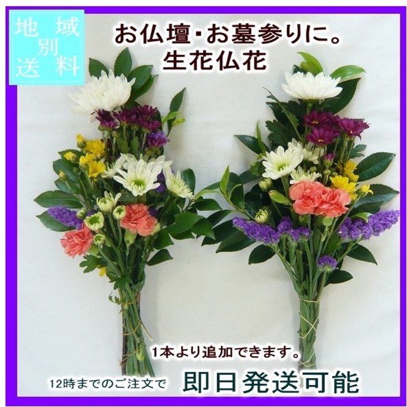 お墓参りに お供えに お供え花 墓花 初盆に 生花 仏花 お供え花 生花 仏花 墓花 1対 シンプルタイプ 通販 Lineポイント最大0 5 Get Lineショッピング