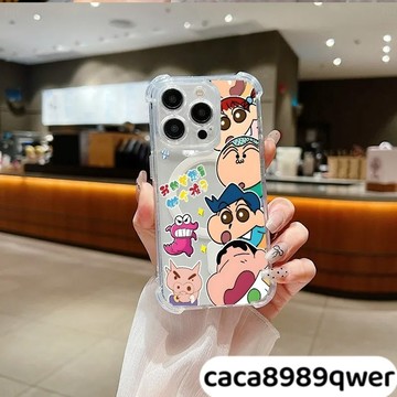 探头小新四角氣墊超級防摔 磁吸充電i16PROMAX 蘋果iPhone15 14 13 12 11 XR 8P保護殼