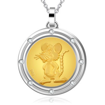 KATROY・金飾・項鍊・十二生肖・鼠肖